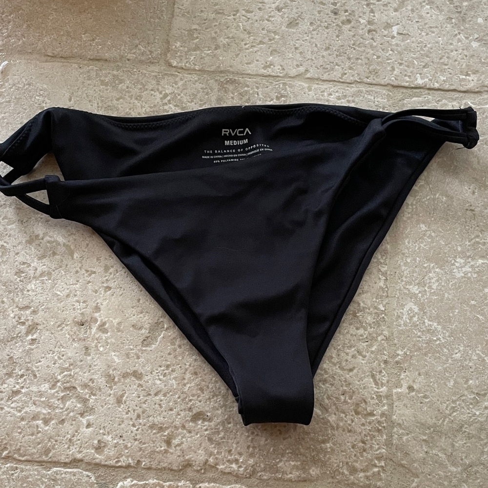 RVCA women’s black bikini, bottom size medium